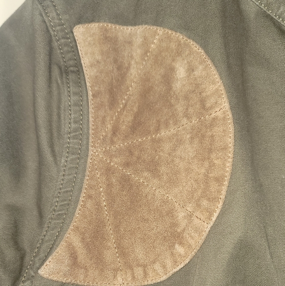 NWOT Ralph Lauren Olive Green Brown Genuine Suede Patch Cotton Blazer Jacket - Picture 2 of 16